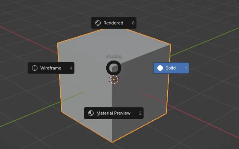 Radial Pie Menu Example