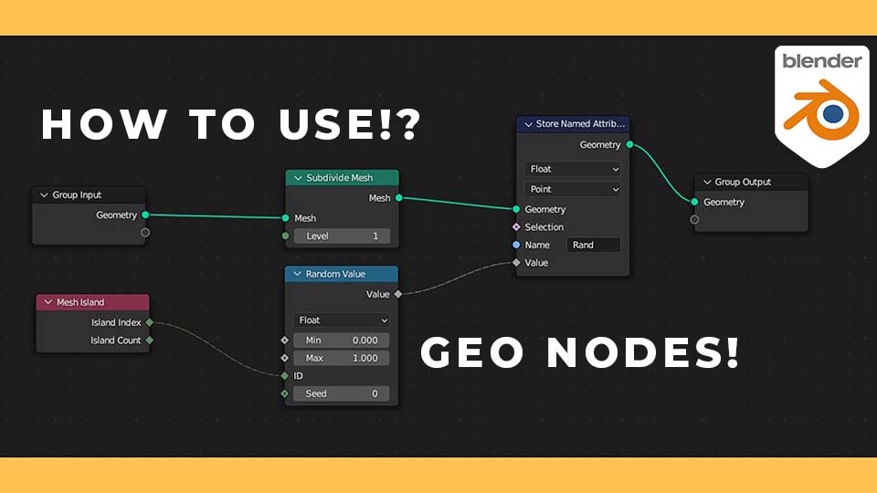 How to use Geo Nodes in Blender